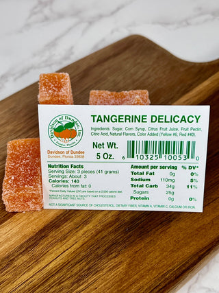 Florida Citrus Candy, Tangerine Delicacy