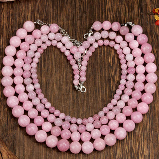 Purple-Pink Beaded Versatile Necklace