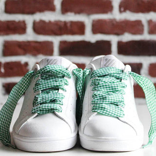 Vichy pattern laces - Green