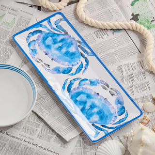 Beach House Crab Rectangular Platter