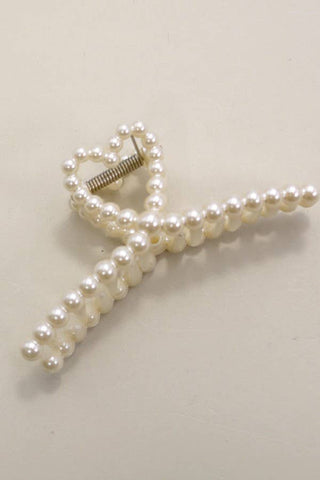 PEARL HAIR CLAW CLIPS | 40H736: FLOWER