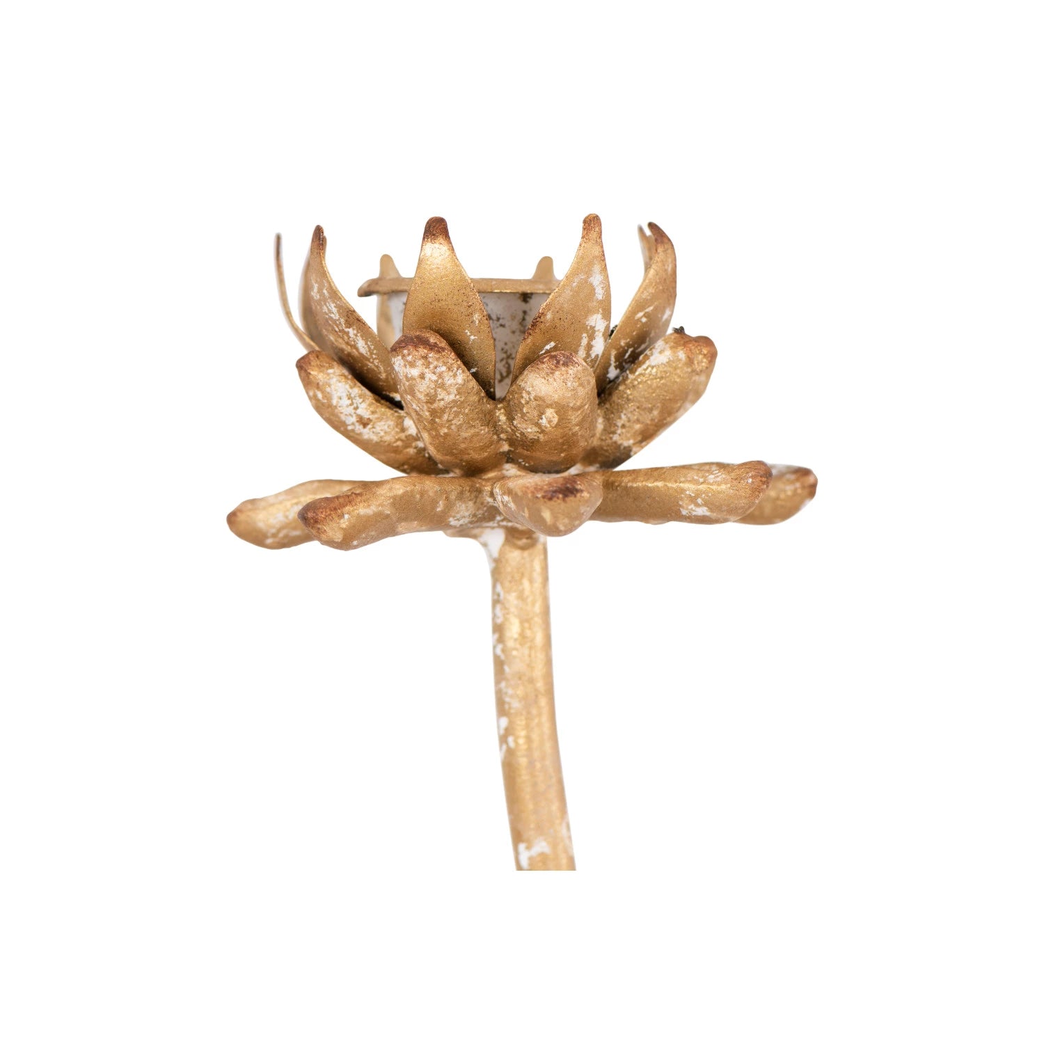 Metal Flower Taper Holders, Set of 2 - Thumbnail 4