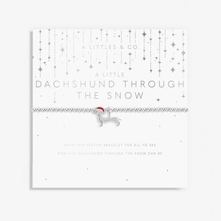 Christmas A Little 'Dachshund Through The Snow' Kids Bracelet