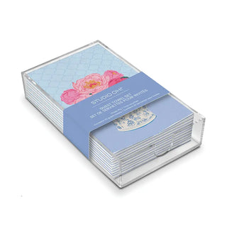 Bouquet On Blue Guest Towel Set