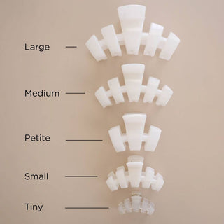 Classic Coconut White Petite Claw Clip