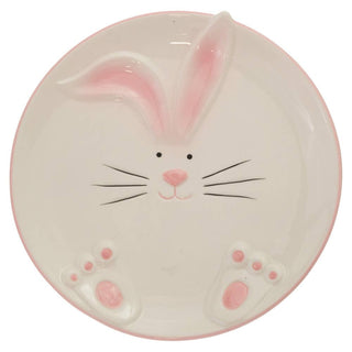 8.75" Ceramic  Bunny Easter Plate