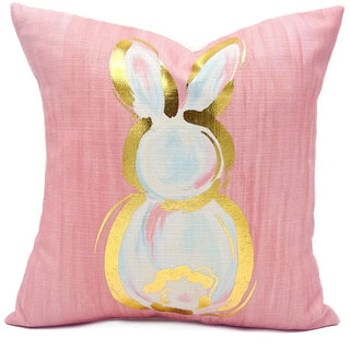 Gold Foil Little Bunny Pillow