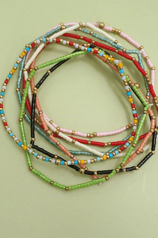 Boho Colorful Ball Beaded Bracelet