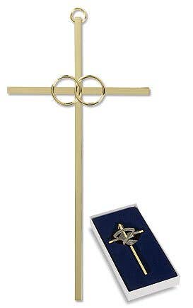 Brass Wedding Cross