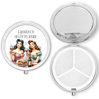 Purse Pill Box Organizer, Hangover Helpers Inside