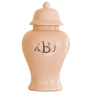 Classic Monogram Ginger Jars in 17 Colors | Wholesale: White / Large