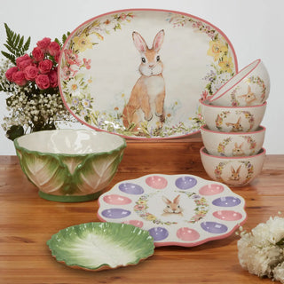 Easter Garden Oval Platter