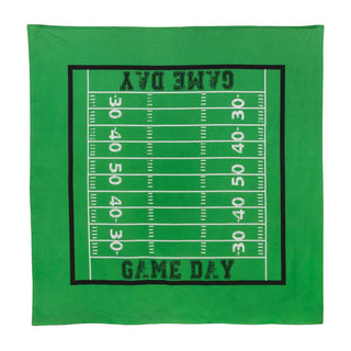 60" Square Game Day Football Cotton Tablecloth