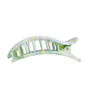 By the Sea Shore Large Flat Round Hair Clip