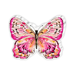 Pink and Orange Butterfly Medium Acrylic Art