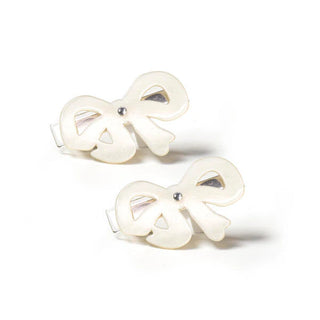 Bows Fancy Pearlized Hair Clips