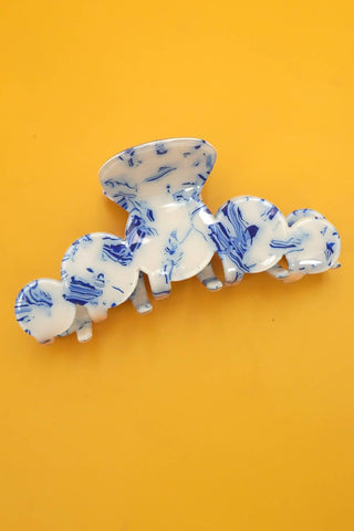 Vintage Toile Pattern Claw Clips