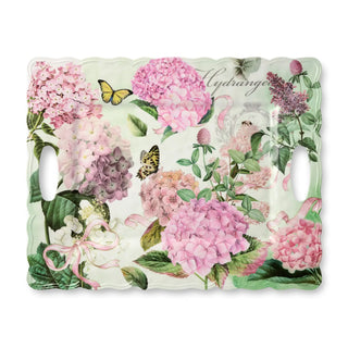 Garden Path Melamine Rectangular Platter with Handles