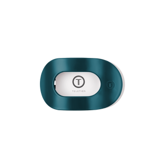 Teal With It Small Flat Round Hair Clip