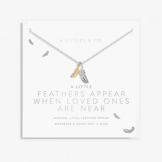 A Little 'Feathers Appear When Loved Ones Are Near' Necklace