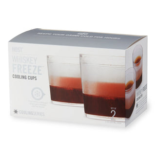 Whiskey FREEZE Cooling Cup in Wood Pattern (set of 2)