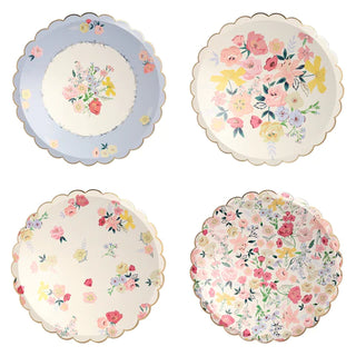 English Garden Dinner Plates (x8)
