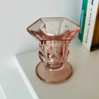 Taper Candle Glass Candlestick Holder