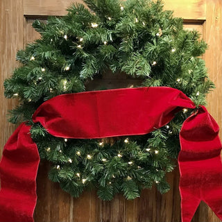 Velvet Hot Red blank Wired Banner