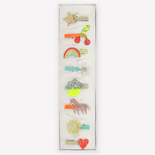 Icon Hair Clips (x8)