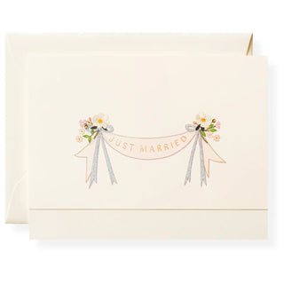 Just Married Individual Notecard