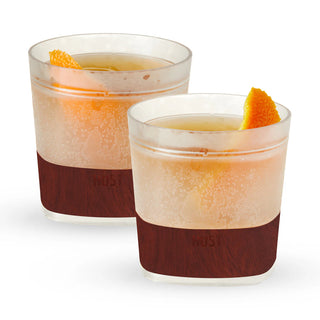 Whiskey FREEZE Cooling Cup in Wood Pattern (set of 2)