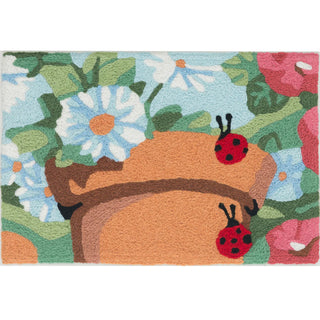 Ladybugs on Clay Pot Rug