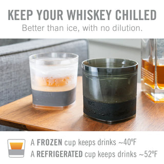 Whiskey FREEZE Cooling Cup in Wood Pattern (set of 2)