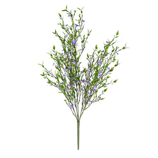 Mini Purple Flowers Green Bush UV