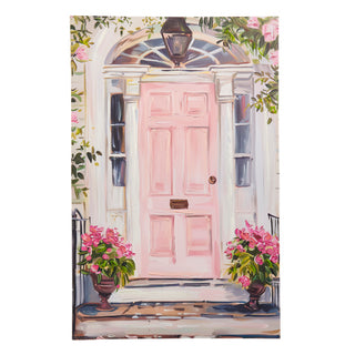 27.5" PINK DOOR WALL ART