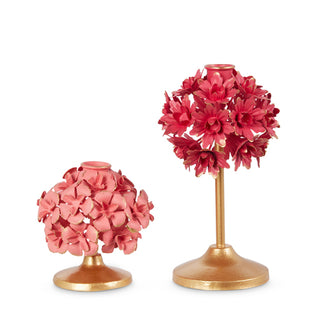 FLORAL CANDLE HOLDER Set of 2