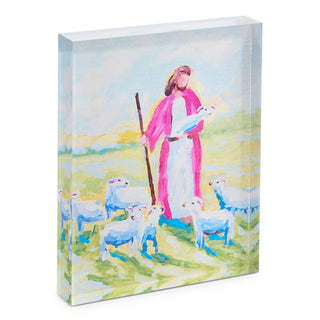 8" GOOD SHEPHARD ACRYLIC BLOCK