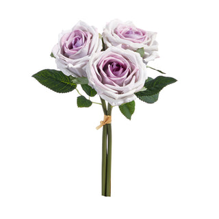 Real Touch Light Purple Rose Bundle
