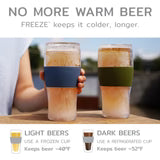 Beer FREEZE™  Cooling Cups in Collegiate Colors