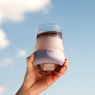 Wine FREEZE XL Cooling Cup in Deep Lilac (Set of 2)
