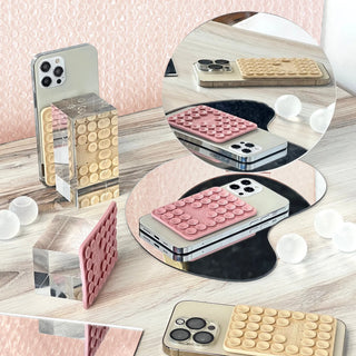 Stick 'Em Up 2-Sided Phone Suction Pad : Pink