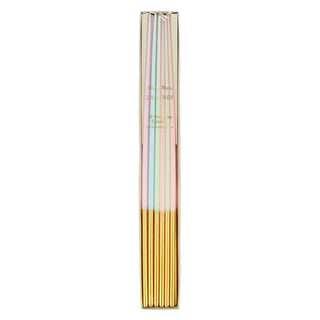 Laduree Paris Gold Dipped Tall Tapered Candles (x12)