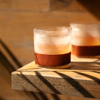 Whiskey FREEZE Cooling Cup in Wood Pattern (set of 2)