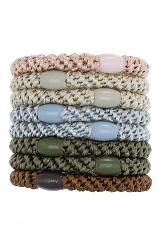 Grab & Go Ponytail Holders, 8 Pack Hair Ties