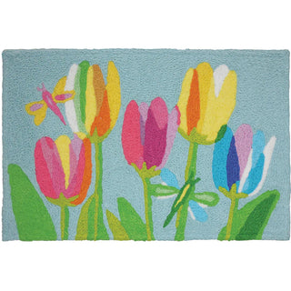 Tulips & Dragonflies Rug
