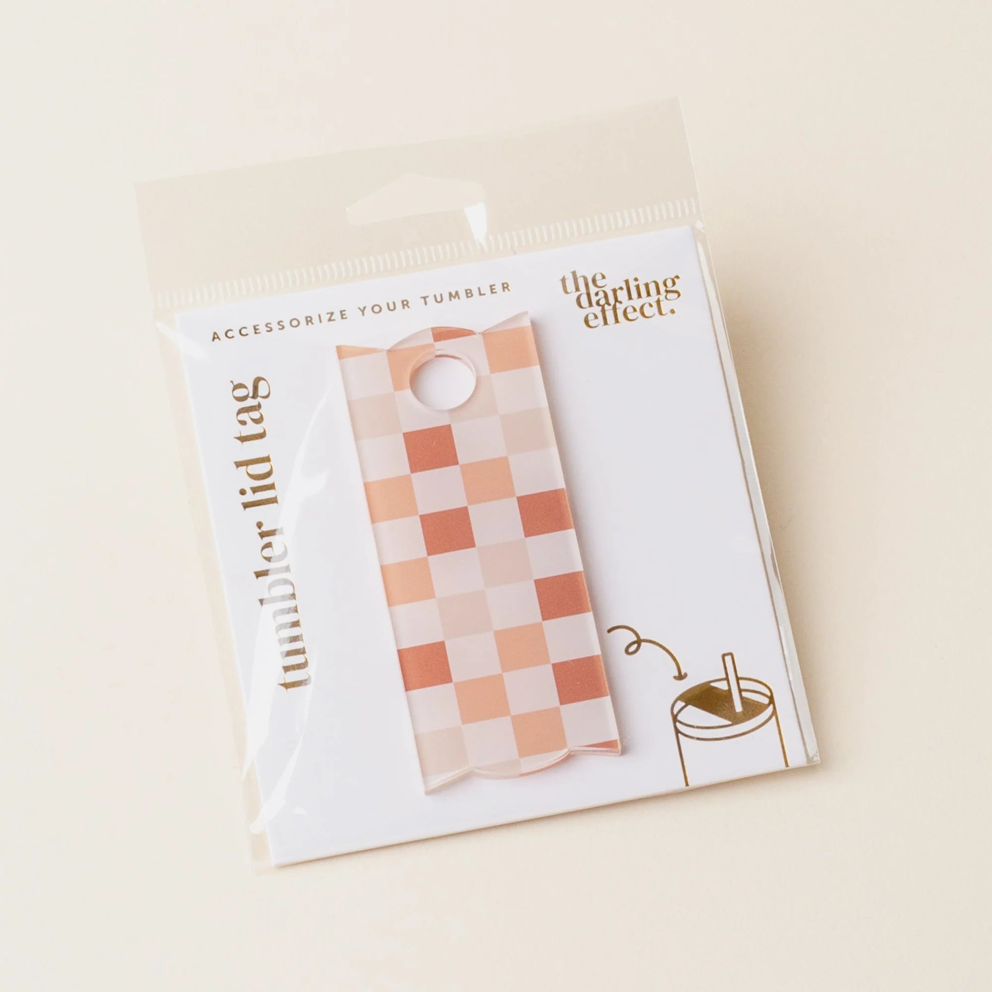 Tumbler Lid Tag (Check)