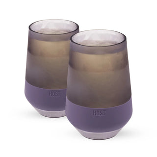 Wine FREEZE XL Cooling Cup in Deep Lilac (Set of 2)