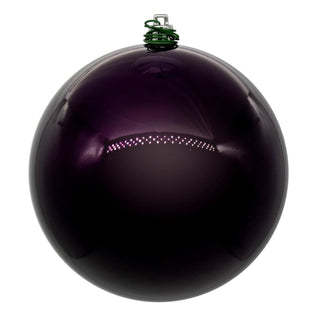 Vickerman Plum Pearl Ball Ornament 6"