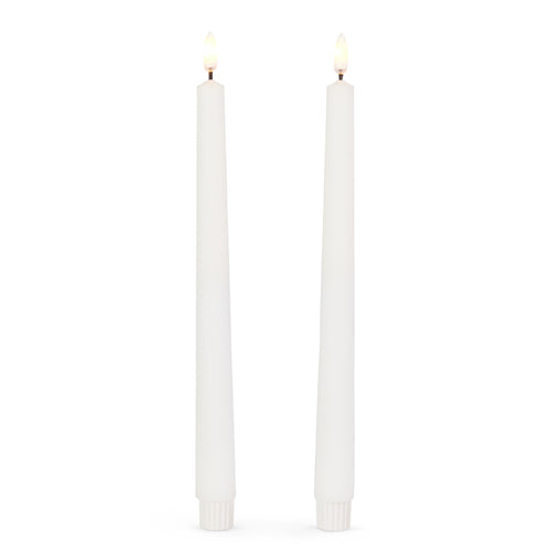 10" White Taper Candles