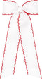 White with Red Stitching